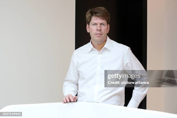 FOunder of Xing and building owner of the 'Apartimentum', Lars Hinrichs, stands in the stairwell of the 'Apartimentium' in Hamburg, Germany, 1 August...