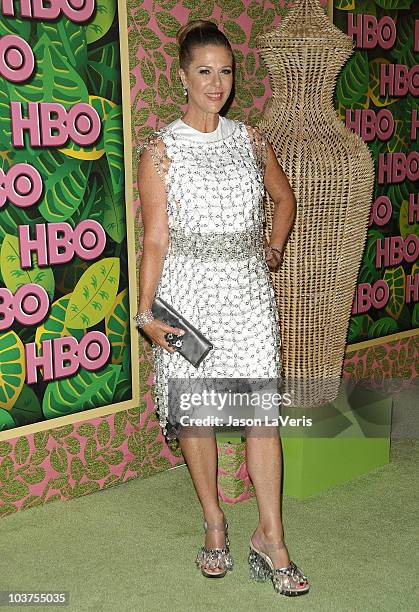 Actress Rita Wilson attends HBO's post Emmy Awards party at Pacific Design Center on August 29, 2010 in West Hollywood, California.