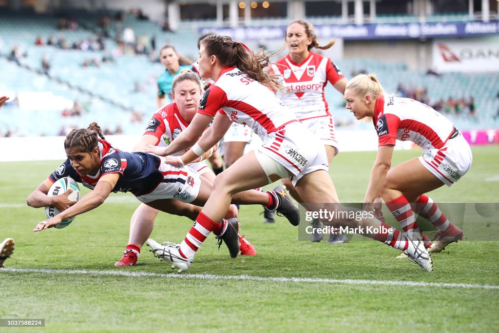 NRLW Rd 3 - Roosters v Dragons