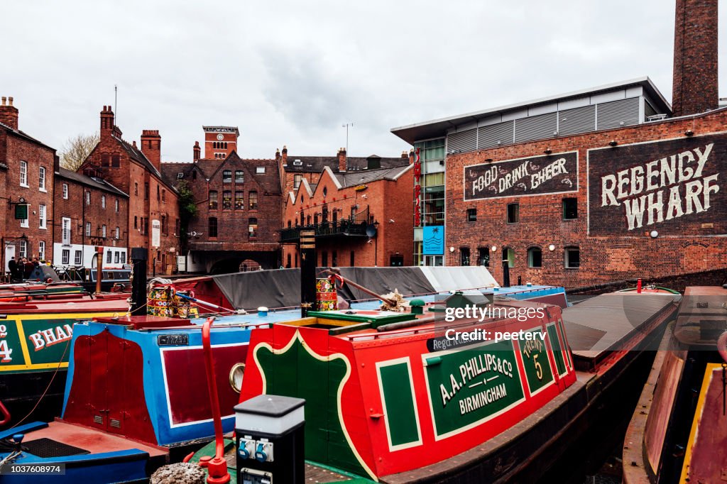 Colorful boats - Birmingham, UK