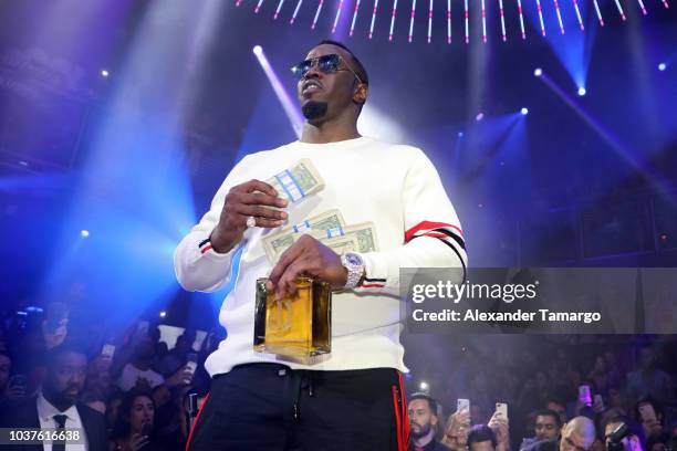 Diddy is seen performing at E11EVEN MIAMI on September 22, 2018 in Miami, Florida.