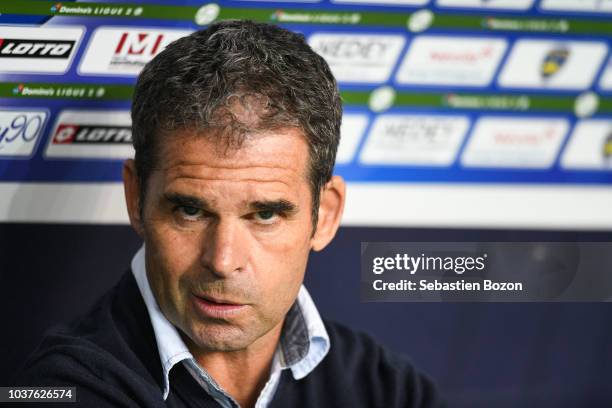 Orleans head coach Didier Olle Nicolle during the Ligue 2 match between Sochaux and Orleans at Stade Auguste Bonal on September 21, 2018 in...