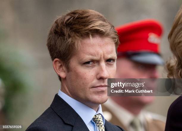 Hugh Grosvenor, Duke of Westminster attends a Consecration Service at Bramham Park on September 22, 2018 in Leeds, England. Prince Charles, who is...