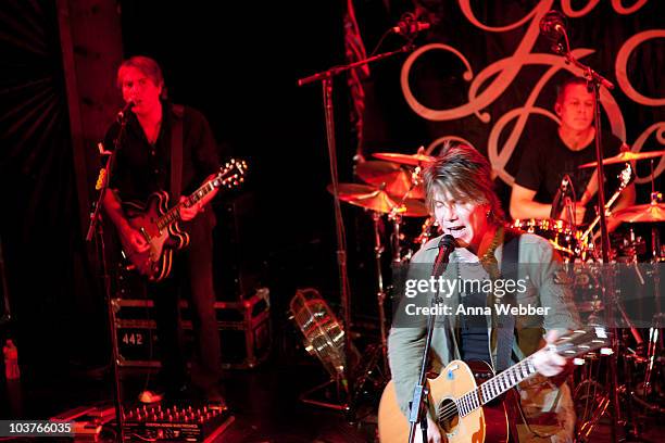 Vocalist and Guitarist John Rzeznik performs at The Goo Goo Dolls Performance For SIRIUS XM Listeners At The Troubadour on August 31, 2010 in Los...