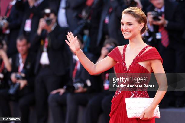 Actress Natalie Portman attends the Opening Ceremony and "Black Swan" premiere during the 67th Venice Film Festival at the Sala Grande Palazzo Del...