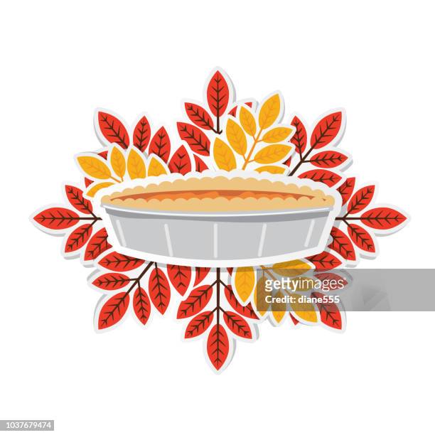 cute autumn design element - ash tree stock illustrations