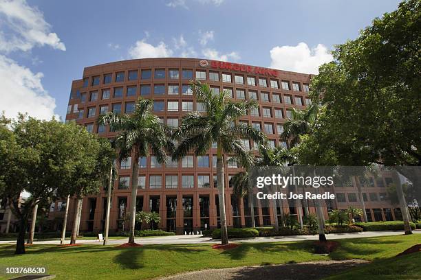 The Burger King headquarters building is seen as reports indicate the company may be considering a sale of itself on September 1, 2010 in Miami,...