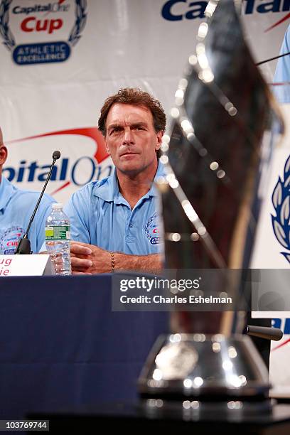 Doug Flutie, 1984 Heisman Trophy Winner attends the Division 1 College Sports Award launch at The Times Center on September 1, 2010 in New York City.