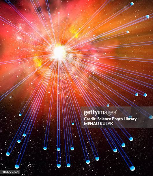 ilustrações de stock, clip art, desenhos animados e ícones de neutrinos, conceptual image - neutrão