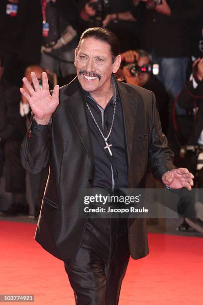 Danny Trejo attends the "Machete" premiere at the Palazzo del Cinema during the 67th Venice International Film Festival on September 1,2010 in...