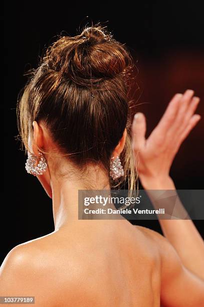 Actress Jessica Alba attends the "Machete" premiere at the Palazzo del Cinema during the 67th Venice International Film Festival on September 1,2010...