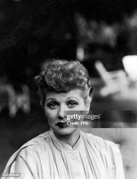 American actress Lucille Ball , circa 1952.