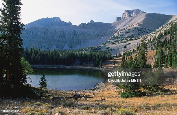 wheeler peak and stella lake. - great basin photos et images de collection