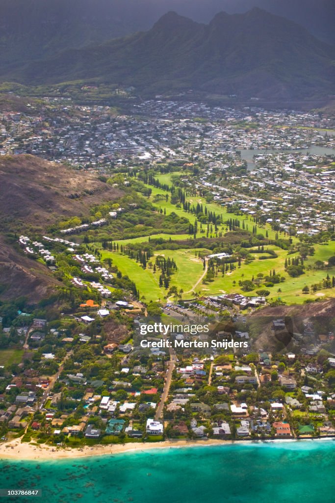 Aerial of Mid-Pacific Country Club.