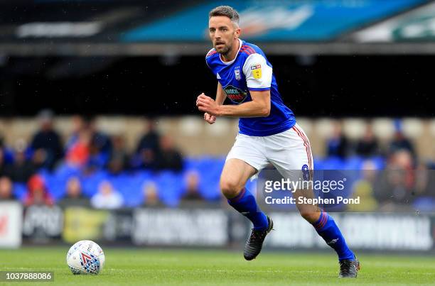 Cole Skuse of Ipswich Town during the Sky Bet Championship match between Ipswich Town and Bolton Wanderers at Portman Road Stadium on September 22,...