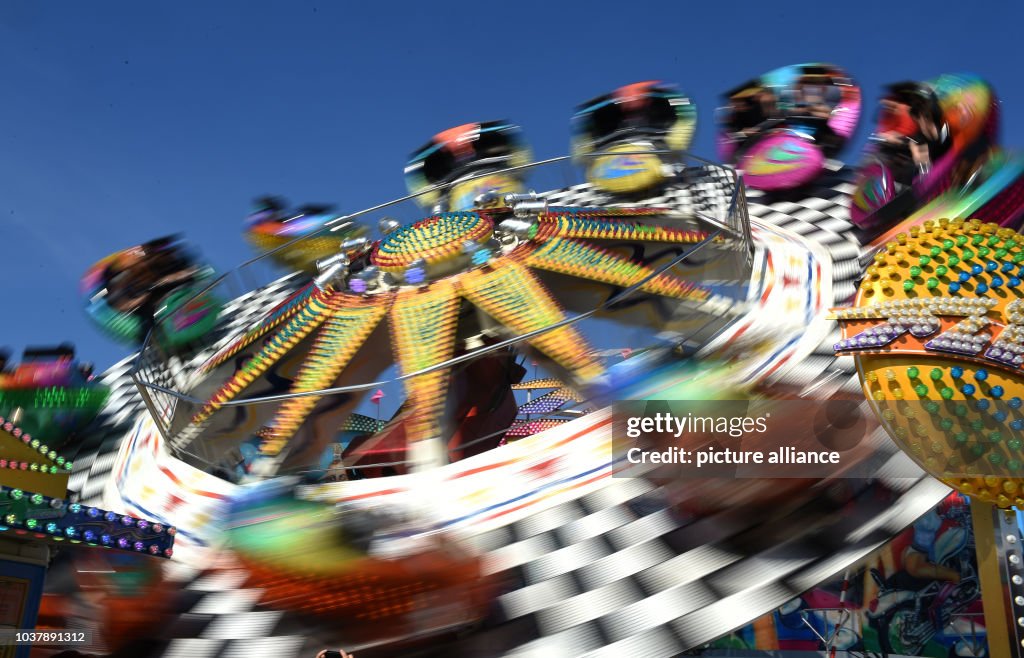 Springfest Rides A ride at the spring festival in Munich, Germany, 25 April 2014. The ...