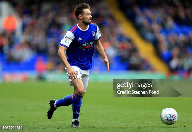 Gwion Edwards of Ipswich Town during the Sky Bet Championship match between Ipswich Town and Bolton Wanderers at Portman Road Stadium on September...