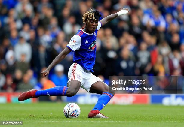 Trevoh Chalobah of Ipswich Town during the Sky Bet Championship match between Ipswich Town and Bolton Wanderers at Portman Road Stadium on September...