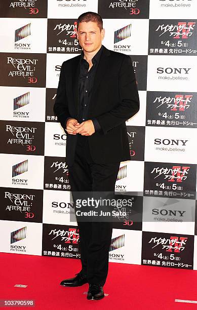 Actor Wentworth Miller attends the World Premiere of "Resident Evil: Afterlife" at Roppongi Hills on September 2, 2010 in Tokyo, Japan. The film...