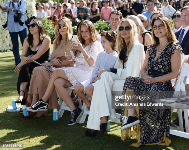 Hannah Skvarla, Lauren Conrad, Jennifer Meyer, Rachel Zoe and Elyse Walker attend the Palisades Village grand opening private ribbon-cutting ceremony...