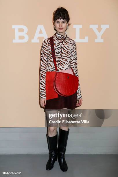 Chloe Hill attended the Bally Spring Summer 2019 Press Presentation during Milan Fashion Week on September 22, 2018 in Milan, Italy.