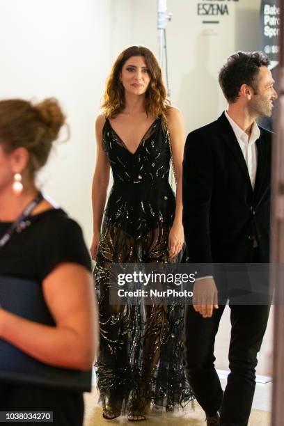 Barbara Lennie attends the 'L'Homme Fidele' premiere during the 66th San Sebastian Film Festival in San Sebastian at Kursaal, San Sebastian on...