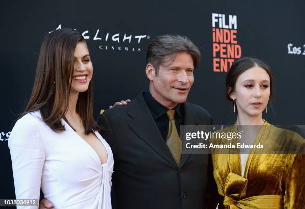 Alexandra Daddario, Crispin Glover and Taissa Farmiga attend the screening of "We Have Always Lived in the Castle" during the 2018 LA Film Festival...