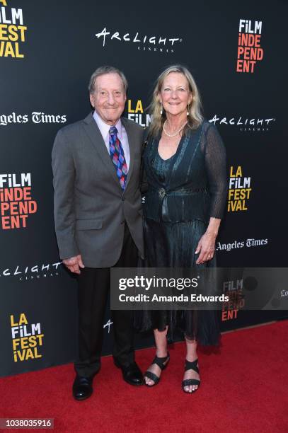 Laurence Jackson Hyman and Cynthia Hyman attend the screening of "We Have Always Lived in the Castle" during the 2018 LA Film Festival at ArcLight...