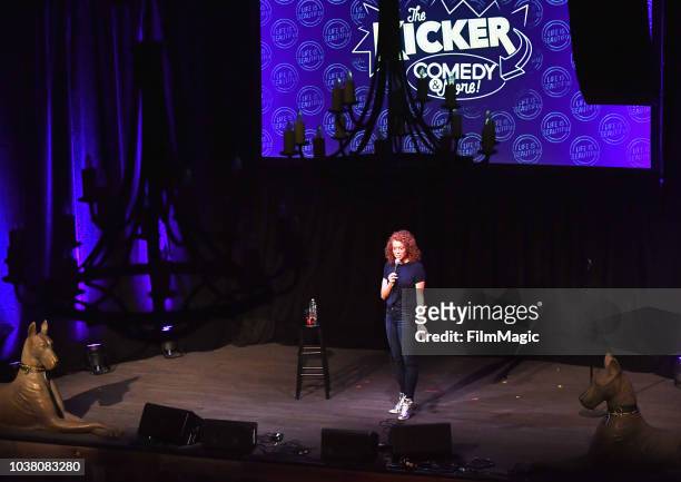 Michelle Wolf performs onstage at The Kicker during the 2018 Life Is Beautiful Festival on September 22, 2018 in Las Vegas, Nevada.