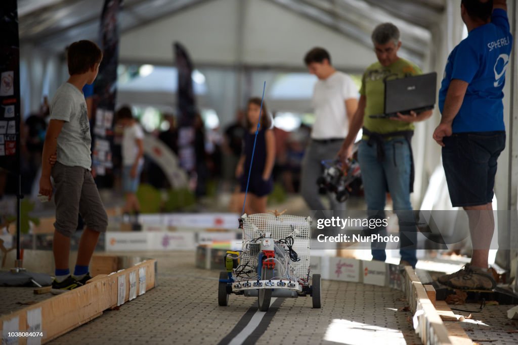 Robots Race In Toulouse, France