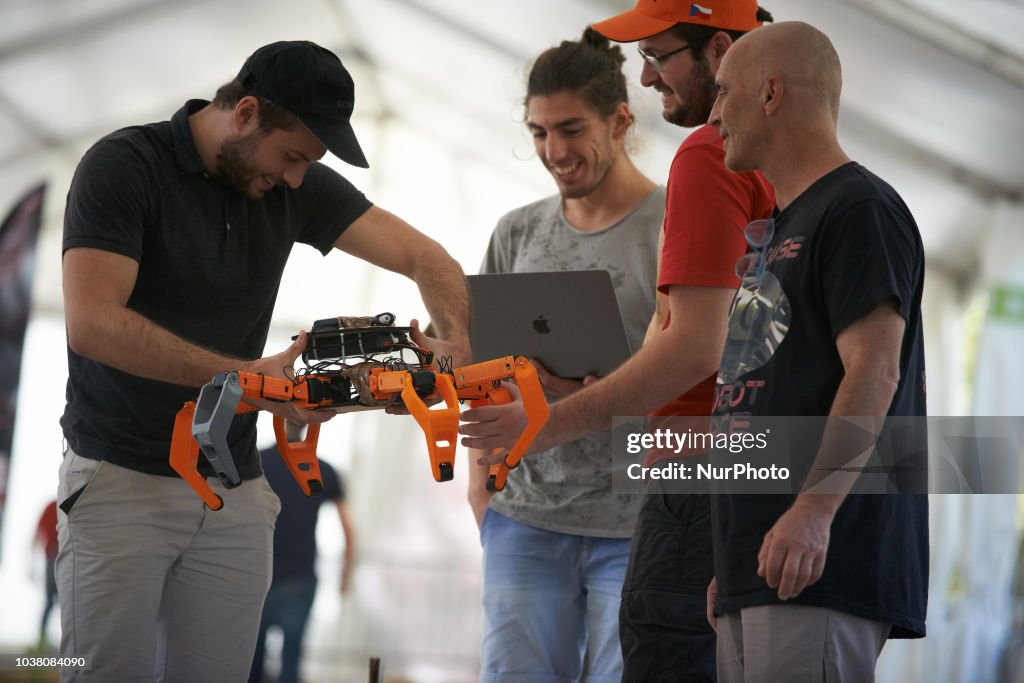 Robots Race In Toulouse, France