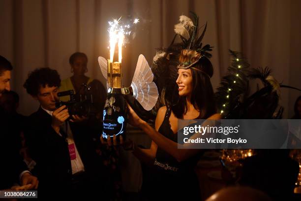 General view of amfAR Gala at La Permanente on September 22, 2018 in Milan, Italy.