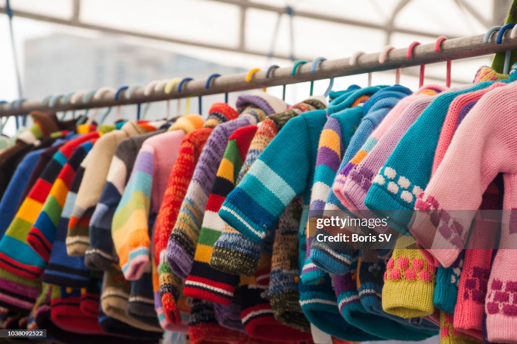 Colorful wool coats for toddlers