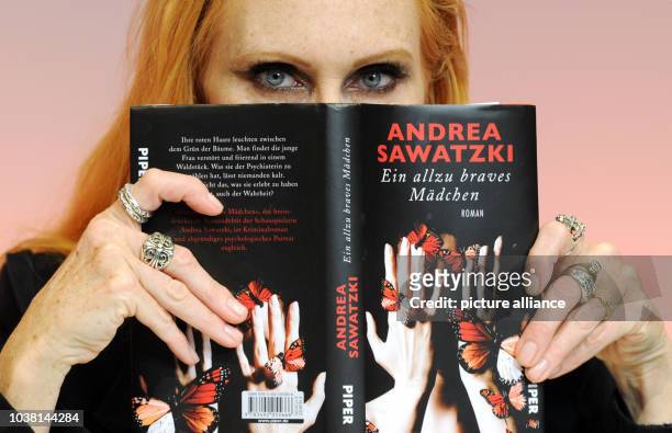 Actress and writer Andrea Sawatzki is pictured at the reading of her novel 'An All Too Well-Behaved Girl' in Munich, Germany, 09 March 2013. Sawatzki...
