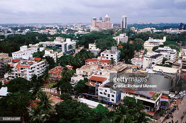 city from barton centre. - bangalore cityscape stock pictures, royalty-free photos & images
