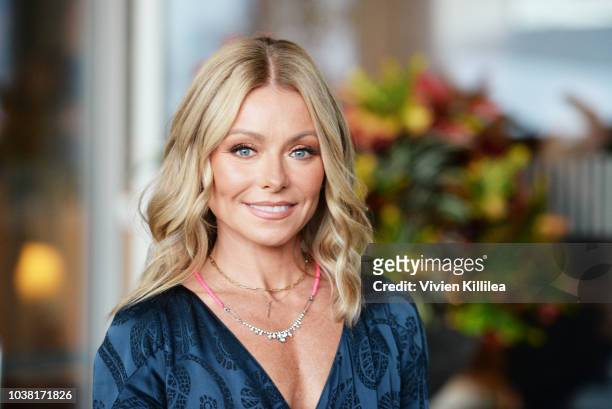 Host Kelly Ripa arrives at the Los Angeles LGBT Center's 49th Anniversary Gala Vanguard Awards at The Beverly Hilton Hotel on September 22, 2018 in...