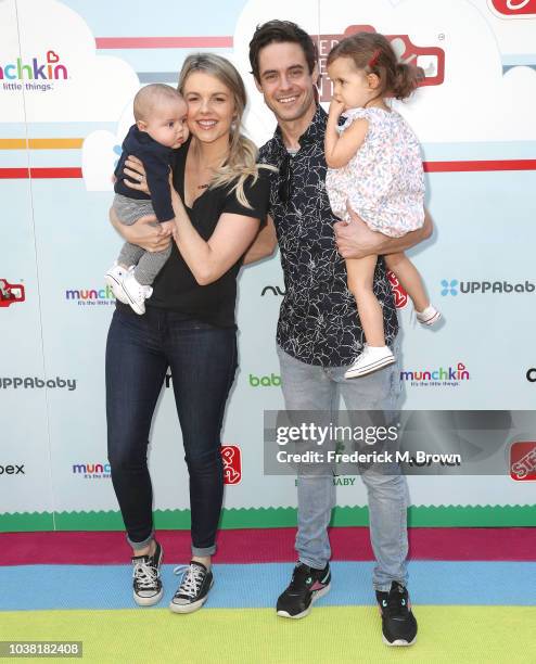 Ali Fedotowsky and Kevin Manno attend Step2 Presents 7th Annual Celebrity Red CARpet Event by New Bloom Media Benefiting Baby 2 Baby at Sony Pictures...