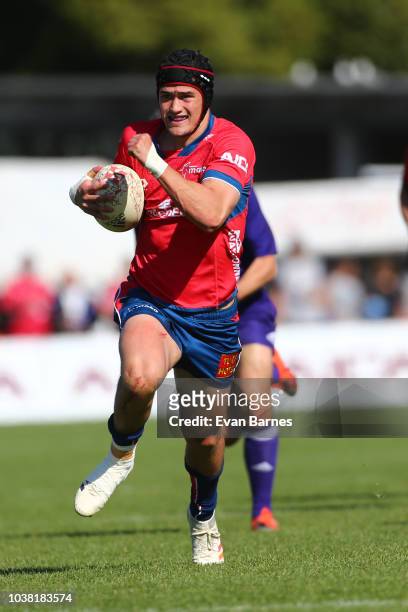 Will Jordan during the round six Mitre 10 Cup match between Tasman and Counties Manakau on September 23, 2018 in Nelson, New Zealand.