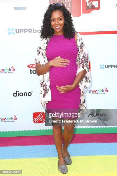 Mishael Morgan attends Step2 Presents 7th Annual Celebrity Red CARpet Event by New Bloom Media Benefiting Baby 2 Baby at Sony Pictures Studios on...