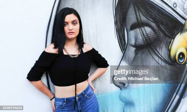 Laci Kay poses for portrait at Vocal Social Giveback at TAP The Artists Project on September 22, 2018 in Los Angeles, California.