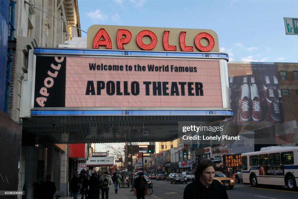 Apollo Theater sign in Harlem.