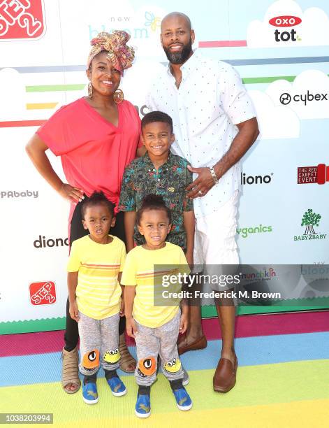 Angel Laketa Moore and Marcus Tanksley attend Step2 Presents 7th Annual Celebrity Red CARpet Event by New Bloom Media Benefiting Baby 2 Baby at Sony...