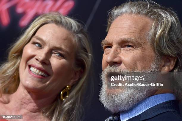 Jeff Bridges and wife Susan Geston attend the premiere of 20th Century FOX's 'Bad Times at the El Royale' at TCL Chinese Theatre on September 22,...