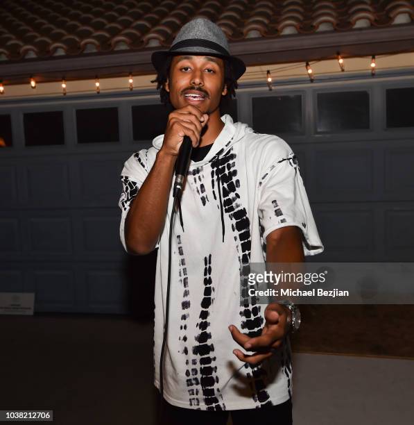 Keenan Mills performs on stage at Vocal Social Giveback at TAP The Artists Project on September 22, 2018 in Los Angeles, California.