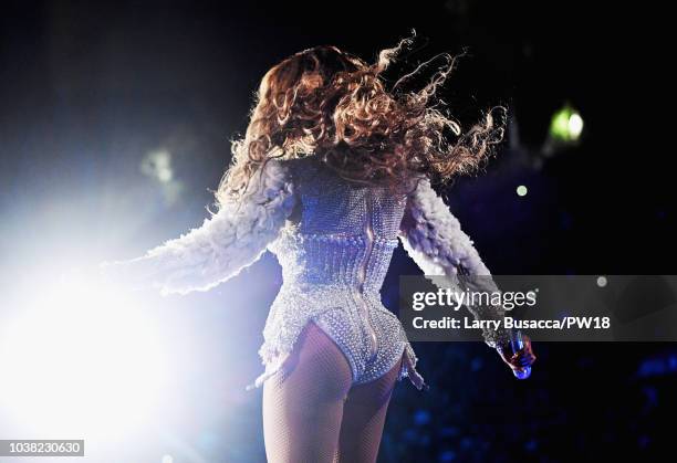 Beyonce performs onstage during the 'On The Run II' Tour at Rose Bowl on September 22, 2018 in Pasadena, California.