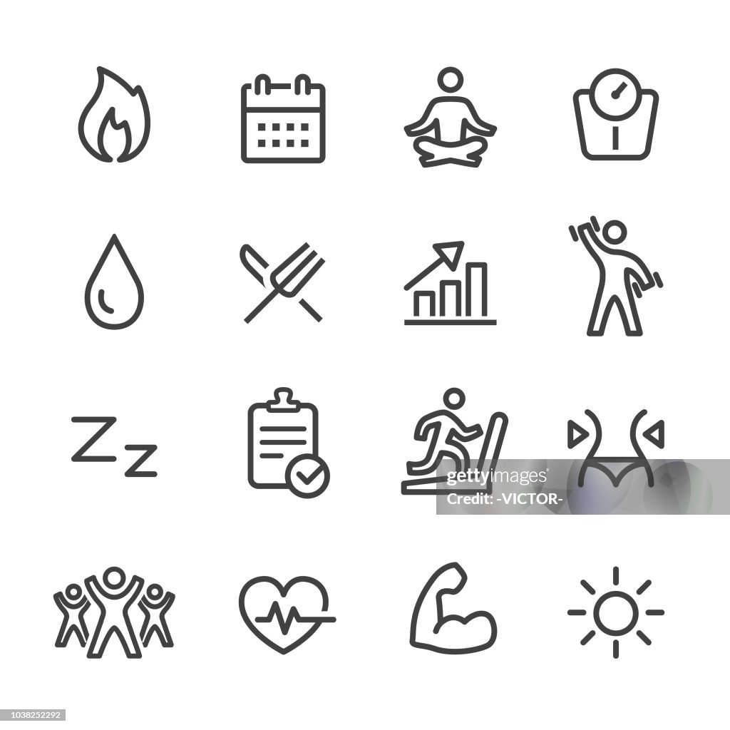 Sport and Activity Icons - Line Series