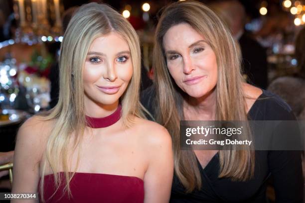 Sophia Hutchins and Caitlyn Jenner attend the Face Forward's 10th Annual "La Dolce Vita" Themed Gala at the Beverly Wilshire Four Seasons Hotel on...