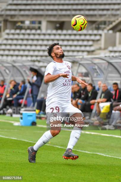 Emmanuel Riviere Emmanuel Riviere of Metz during the Ligue 2 match between Paris FC ...