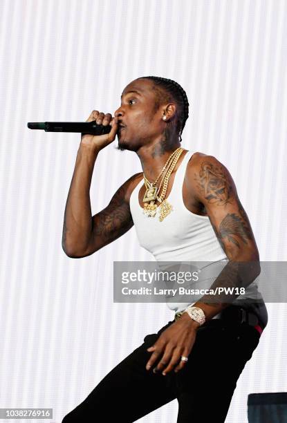 Flipp Dinero performs onstage during the 'On The Run II' Tour at Rose Bowl on September 22, 2018 in Pasadena, California.