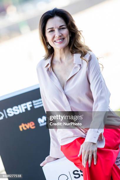 Andrea Frigerio attends the 'Rojo' Photocall during the 66th San Sebastian International Film Festival on September 23, 2018 in San Sebastian, Spain.